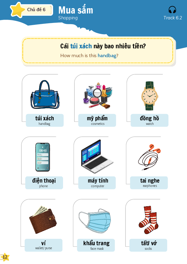 [Vietnamese Vocabulary] 12 Everyday Topics in Vietnamese - Beginner