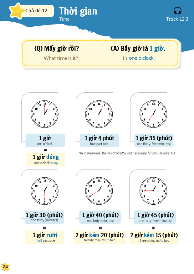 [Vietnamese Vocabulary] 12 Everyday Topics in Vietnamese - Beginner